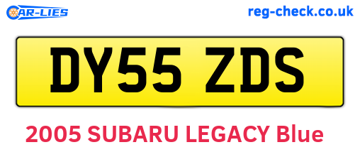 DY55ZDS are the vehicle registration plates.