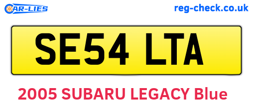 SE54LTA are the vehicle registration plates.