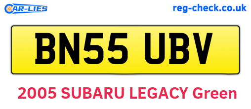 BN55UBV are the vehicle registration plates.