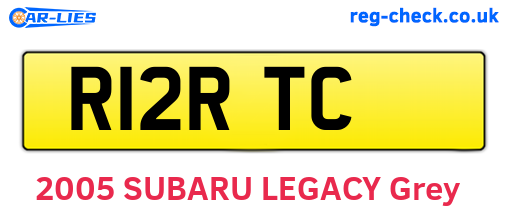 R12RTC are the vehicle registration plates.