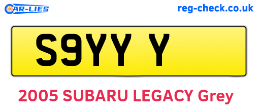 S9YYY are the vehicle registration plates.