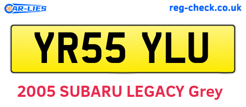 YR55YLU are the vehicle registration plates.
