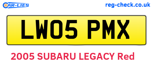 LW05PMX are the vehicle registration plates.