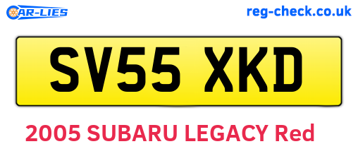 SV55XKD are the vehicle registration plates.