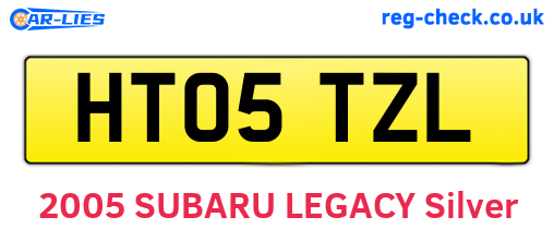 HT05TZL are the vehicle registration plates.