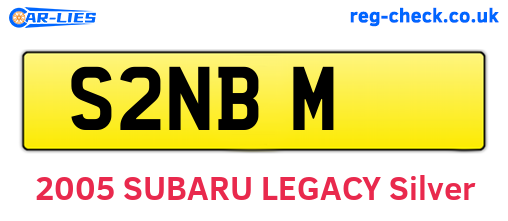 S2NBM are the vehicle registration plates.
