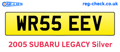 WR55EEV are the vehicle registration plates.