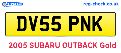 DV55PNK are the vehicle registration plates.