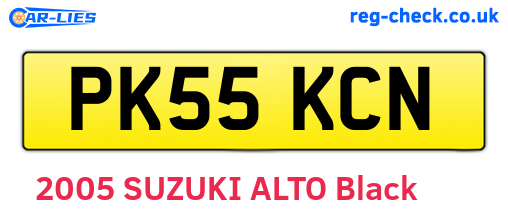 PK55KCN are the vehicle registration plates.
