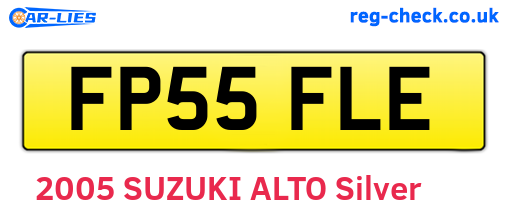 FP55FLE are the vehicle registration plates.