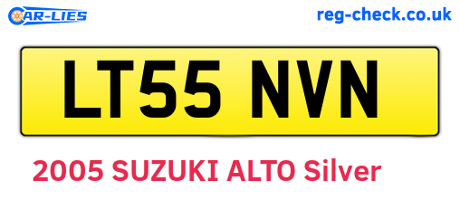 LT55NVN are the vehicle registration plates.