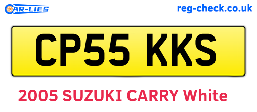 CP55KKS are the vehicle registration plates.