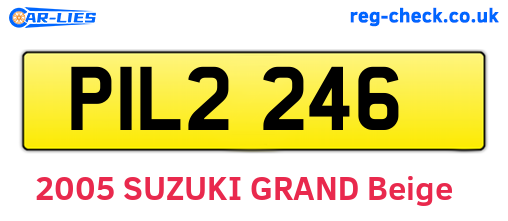 PIL2246 are the vehicle registration plates.