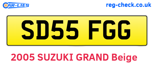 SD55FGG are the vehicle registration plates.