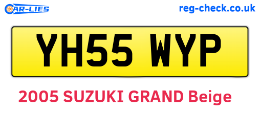 YH55WYP are the vehicle registration plates.