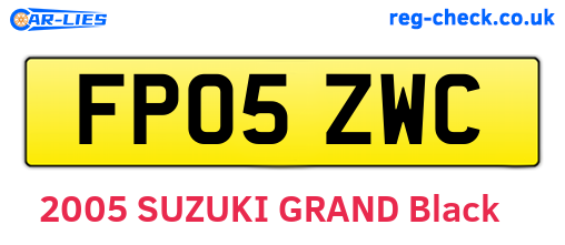 FP05ZWC are the vehicle registration plates.