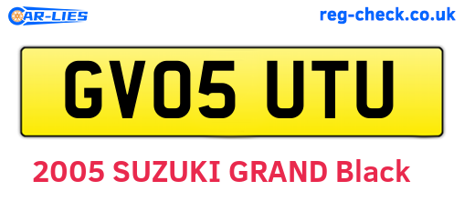GV05UTU are the vehicle registration plates.