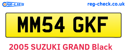 MM54GKF are the vehicle registration plates.
