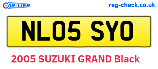 NL05SYO are the vehicle registration plates.