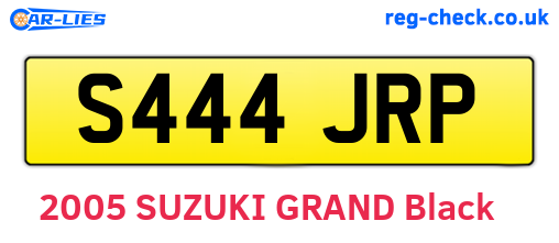 S444JRP are the vehicle registration plates.