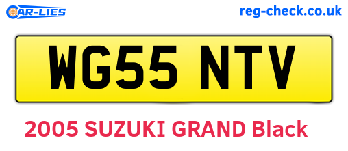 WG55NTV are the vehicle registration plates.