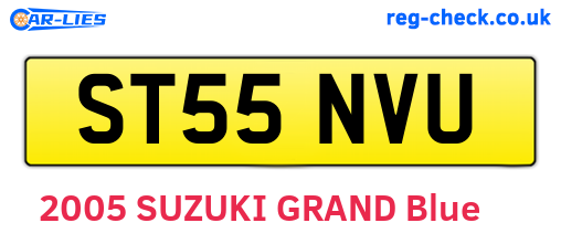 ST55NVU are the vehicle registration plates.
