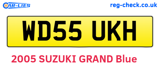 WD55UKH are the vehicle registration plates.