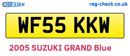 WF55KKW are the vehicle registration plates.