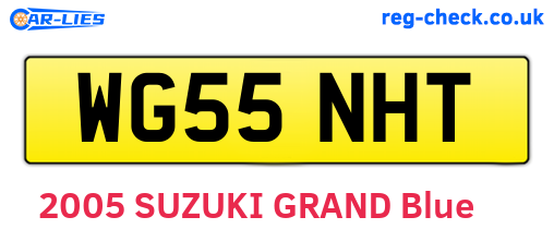 WG55NHT are the vehicle registration plates.