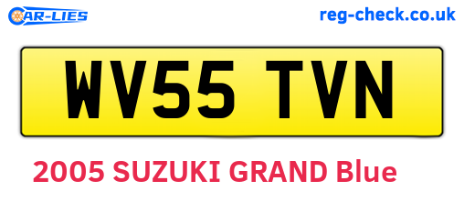 WV55TVN are the vehicle registration plates.