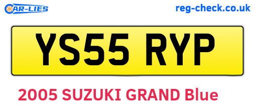 YS55RYP are the vehicle registration plates.