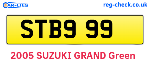 STB999 are the vehicle registration plates.