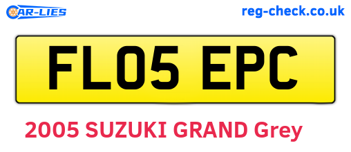 FL05EPC are the vehicle registration plates.