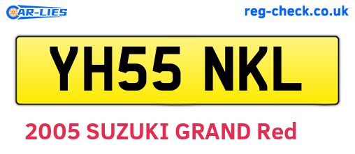 YH55NKL are the vehicle registration plates.