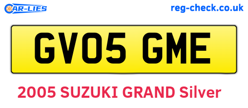 GV05GME are the vehicle registration plates.