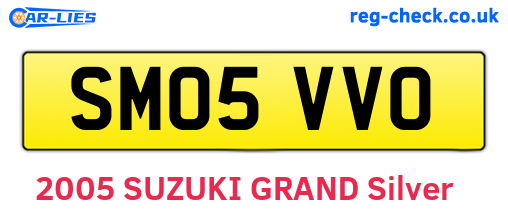 SM05VVO are the vehicle registration plates.