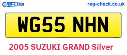 WG55NHN are the vehicle registration plates.