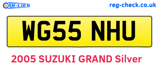 WG55NHU are the vehicle registration plates.