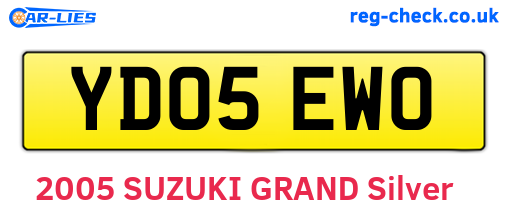 YD05EWO are the vehicle registration plates.