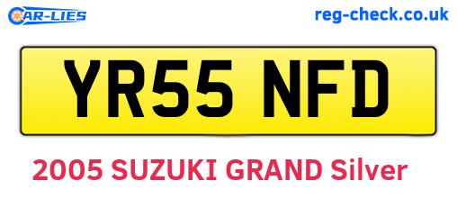 YR55NFD are the vehicle registration plates.