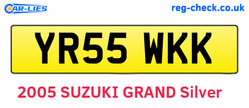 YR55WKK are the vehicle registration plates.
