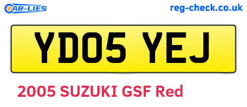 YD05YEJ are the vehicle registration plates.