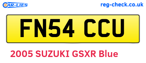 FN54CCU are the vehicle registration plates.