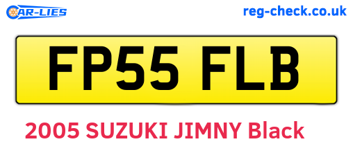 FP55FLB are the vehicle registration plates.