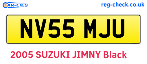 NV55MJU are the vehicle registration plates.