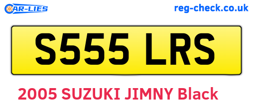S555LRS are the vehicle registration plates.