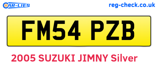 FM54PZB are the vehicle registration plates.