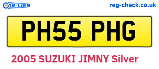 PH55PHG are the vehicle registration plates.