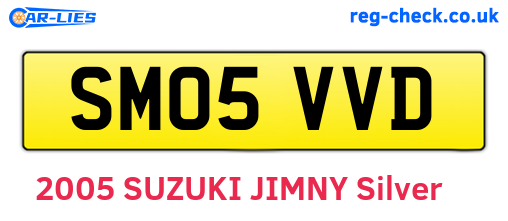SM05VVD are the vehicle registration plates.