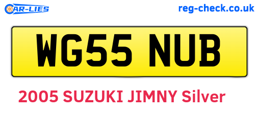 WG55NUB are the vehicle registration plates.